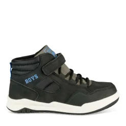 Baskets Montante NOIR Garçon Motif Uni Scratch