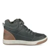 Baskets Montante NOIR Garçon Motif Uni Lacets