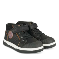 Baskets Montante NOIR Garçon Motif Uni Scratch