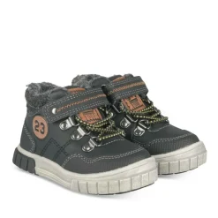Baskets Montante NOIR Garçon Motif Uni Scratch