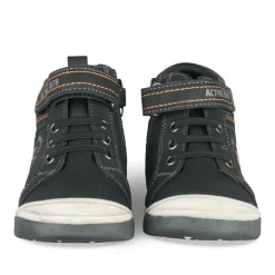 Baskets Montante NOIR Garçon Motif Uni Scratch