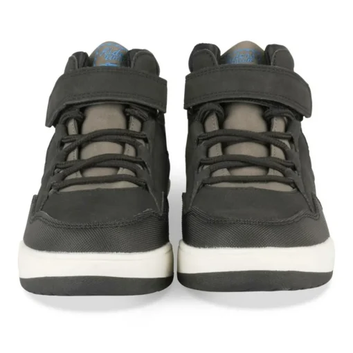 Baskets Montante NOIR Garçon Motif Uni Scratch