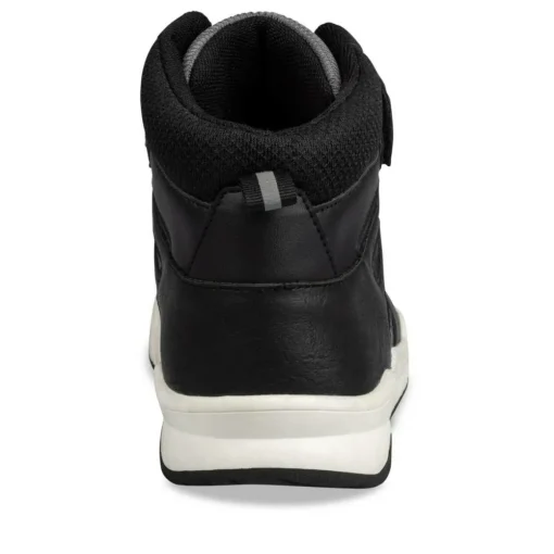 Baskets Montante NOIR Garçon Motif Uni Scratch