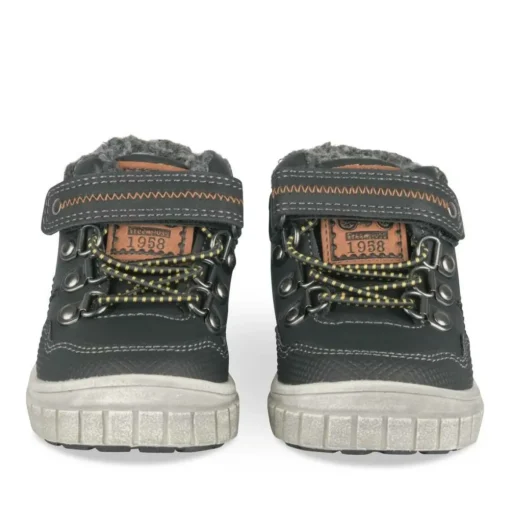 Baskets Montante NOIR Garçon Motif Uni Scratch