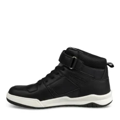 Baskets Montante NOIR Garçon Motif Uni Scratch