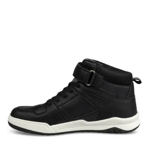 Baskets Montante NOIR Garçon Motif Uni Scratch