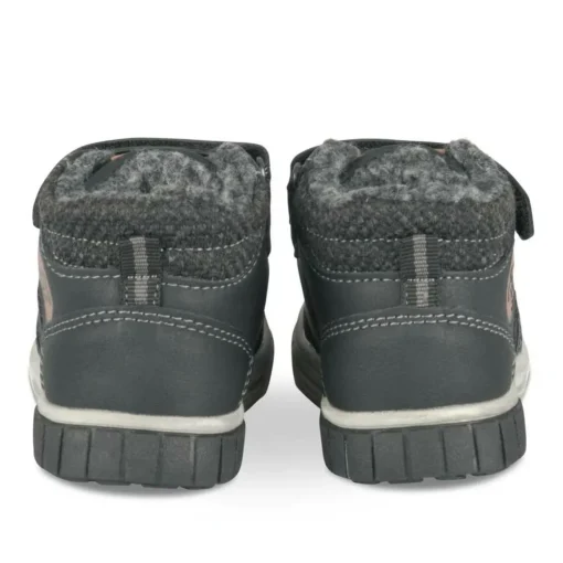 Baskets Montante NOIR Garçon Motif Uni Scratch