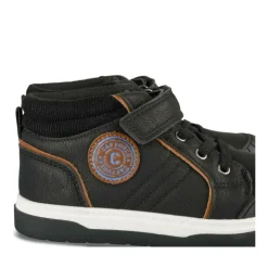 Baskets Montante NOIR Garçon Motif Uni Scratch