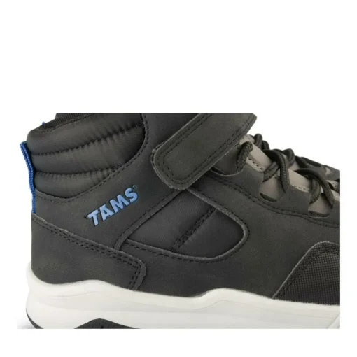 Baskets Montante NOIR Garçon Motif Uni Scratch