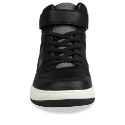 Baskets Montante NOIR Garçon Motif Uni Scratch
