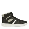 Baskets Montante NOIR Homme Motif Uni Lacets