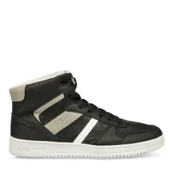 Baskets Montante NOIR Homme Motif Uni Lacets