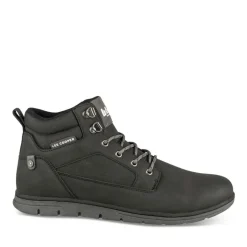 Baskets Montante NOIR Homme Motif Uni A Enfiler