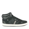 Baskets Montante NOIR Homme Motif Uni Lacets