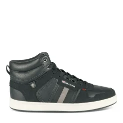 Baskets Montante NOIR Homme Motif Uni Lacets