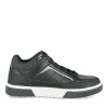 Baskets Montante NOIR Homme Motif Uni Lacets