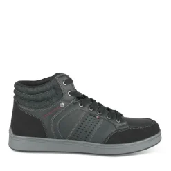 Baskets Montante NOIR Homme Motif Uni Lacets