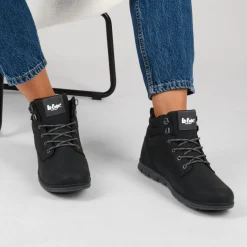 Baskets Montante NOIR Homme Motif Uni A Enfiler