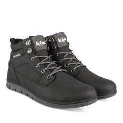 Baskets Montante NOIR Homme Motif Uni A Enfiler