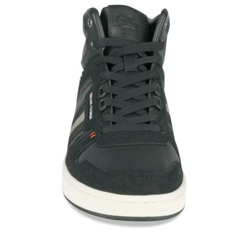 Baskets Montante NOIR Homme Motif Uni Lacets