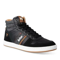 Baskets Montante NOIR Homme Lacets