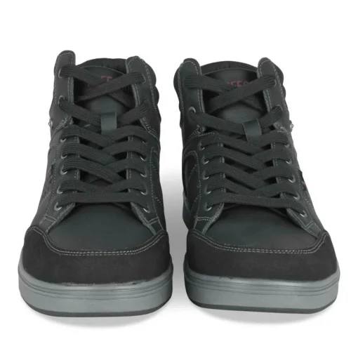Baskets Montante NOIR Homme Motif Uni Lacets