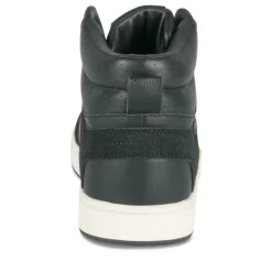 Baskets Montante NOIR Homme Motif Uni Lacets