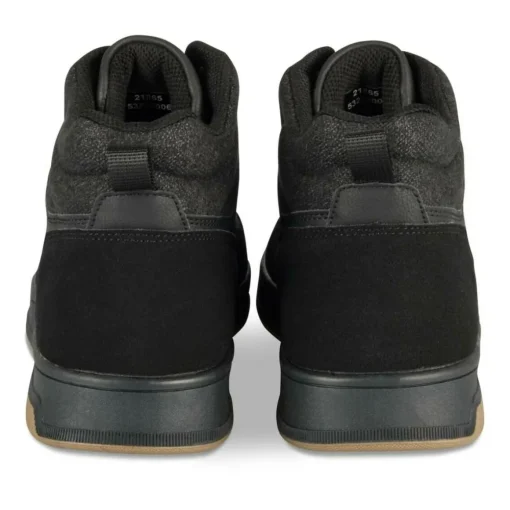 Baskets Montante NOIR Homme Motif Uni Lacets
