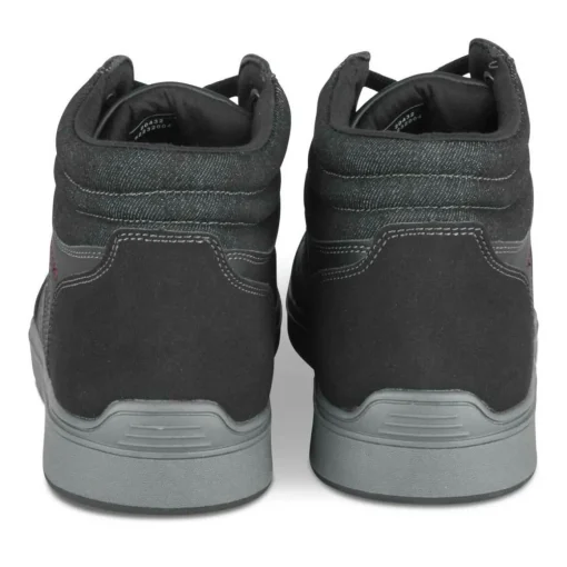Baskets Montante NOIR Homme Motif Uni Lacets