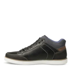 Baskets Montante NOIR Homme Motif Uni Lacets