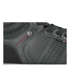 Baskets Montante NOIR Homme Motif Uni Lacets