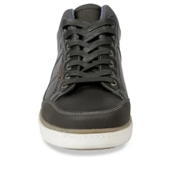 Baskets Montante NOIR Homme Motif Uni Lacets