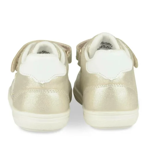 Baskets Montante OR Fille Motif Etoiles Scratch