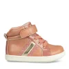 Baskets Montante ROSE Fille Motif Uni Scratch