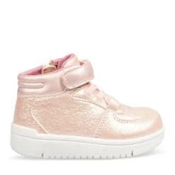Baskets Montante ROSE Fille Motif Uni Fermeture éclair