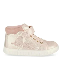 Baskets Montante ROSE Fille Motif Uni Scratch