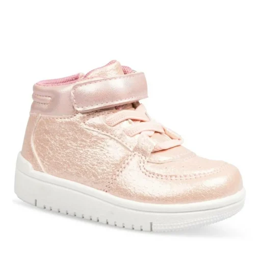 Baskets Montante ROSE Fille Motif Uni Fermeture éclair