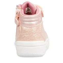 Baskets Montante ROSE Fille Motif Uni Fermeture éclair