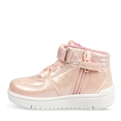Baskets Montante ROSE Fille Motif Uni Fermeture éclair
