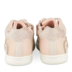 Baskets Montante ROSE Fille Motif Fleuri Lacets