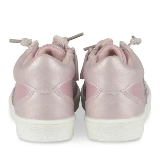 Baskets Montante ROSE Fille Motif Etoiles Fermeture éclair