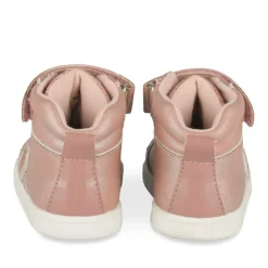 Baskets Montante ROSE Fille Motif Coeurs Scratch