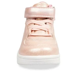 Baskets Montante ROSE Fille Motif Uni Fermeture éclair