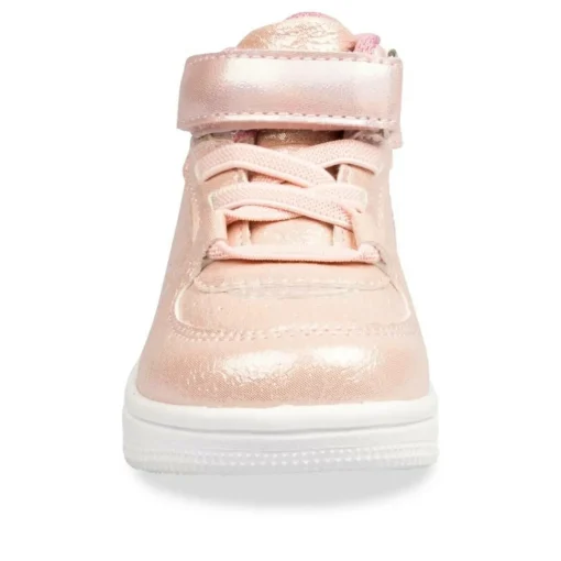 Baskets Montante ROSE Fille Motif Uni Fermeture éclair