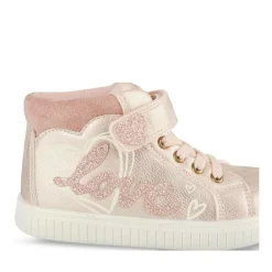 Baskets Montante ROSE Fille Motif Uni Scratch