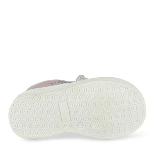 Baskets Montante ROSE Fille Motif Etoiles Fermeture éclair