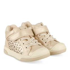 Baskets Montante ROSE PALE Fille Motif Paillettes Scratch