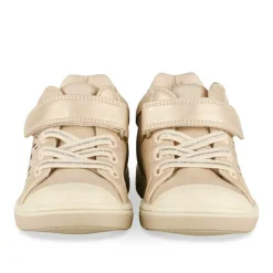 Baskets Montante ROSE PALE Fille Motif Paillettes Scratch