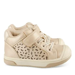 Baskets Montante ROSE PALE Fille Motif Paillettes Scratch
