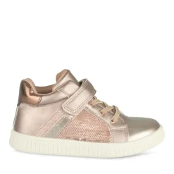 Baskets Montante TAUPE Fille Motif Iridescent Scratch